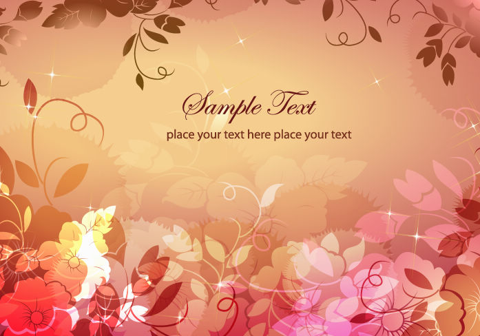 free vector Dream Floral Background
